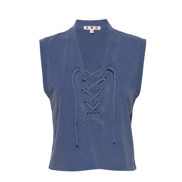 AMO Tops - AMO Aviva Tank - Deep Indigo